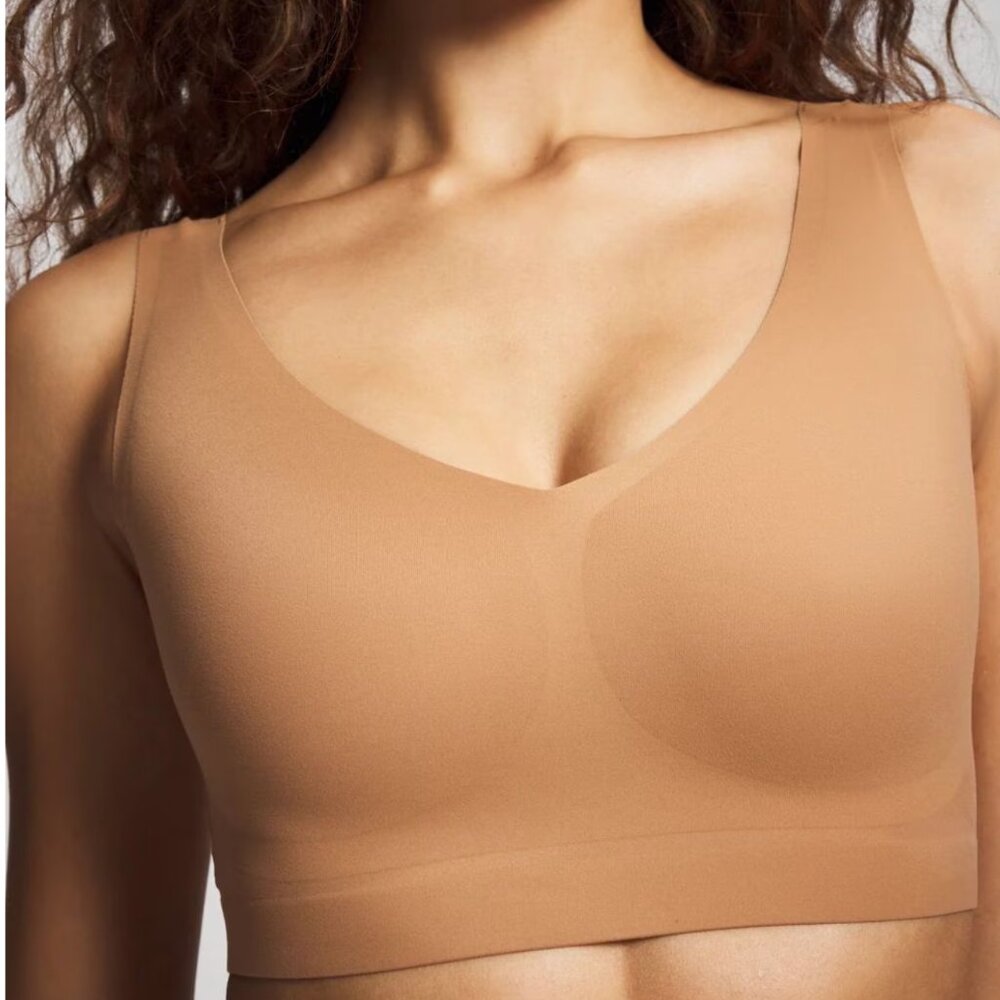NWOT Soma Enbliss Bralette XL Almond • Wireless Comfort